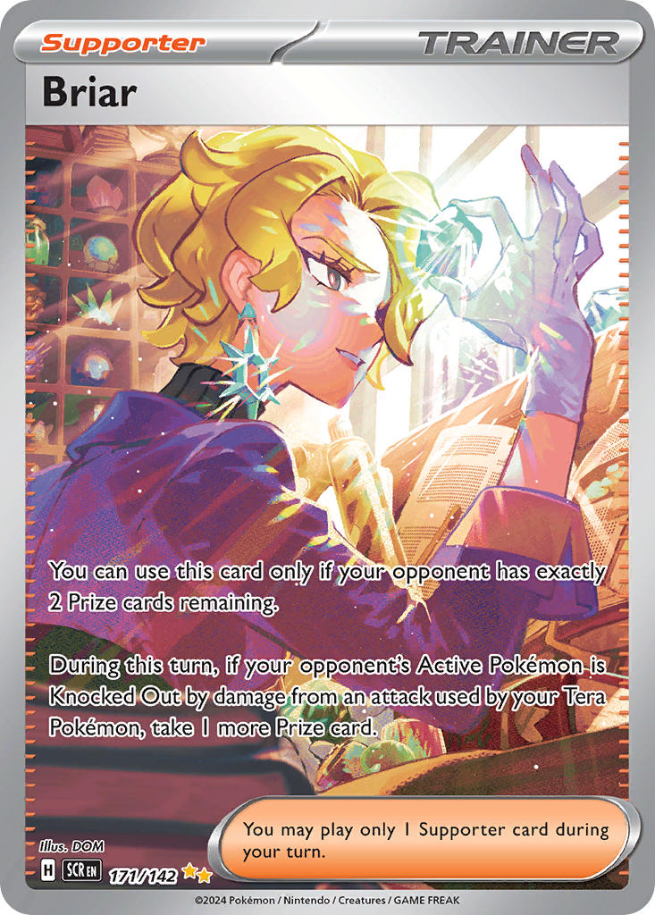 Stellar Crown Briar Pokémon card