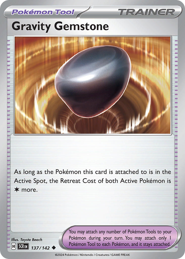Stellar Crown Gravity Gemstone Pokémon card