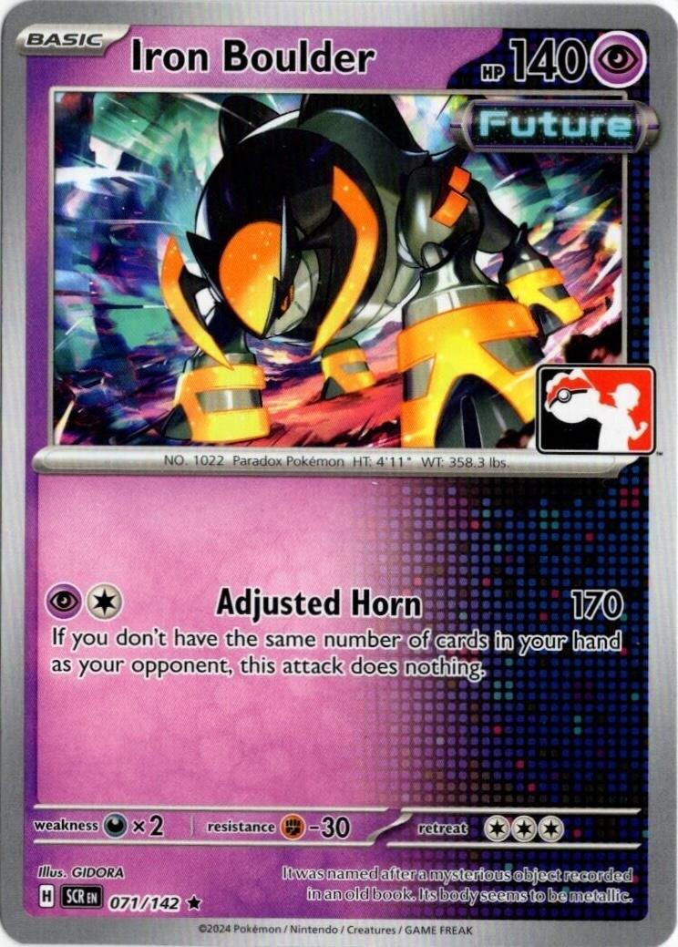 Stellar Crown Iron Boulder [Prize-Pack] Pokémon card