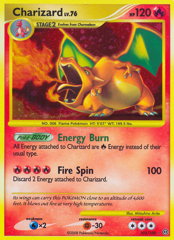 Stormfront Charizard Pokémon card