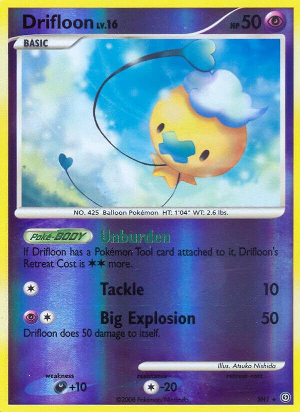 Stormfront Drifloon Pokémon card