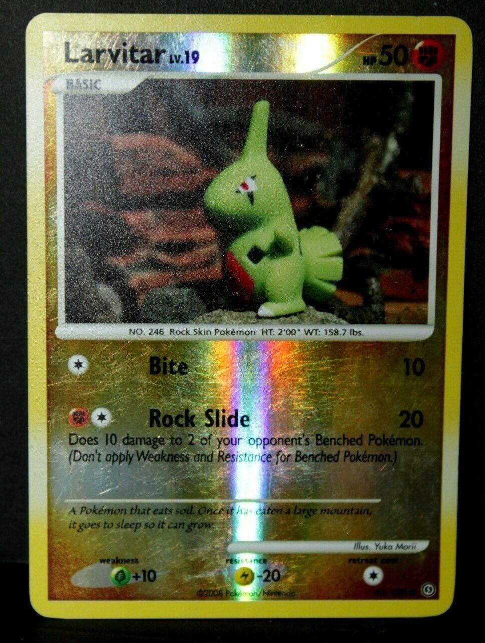 Stormfront Larvitar [Reverse Holo] Pokémon card