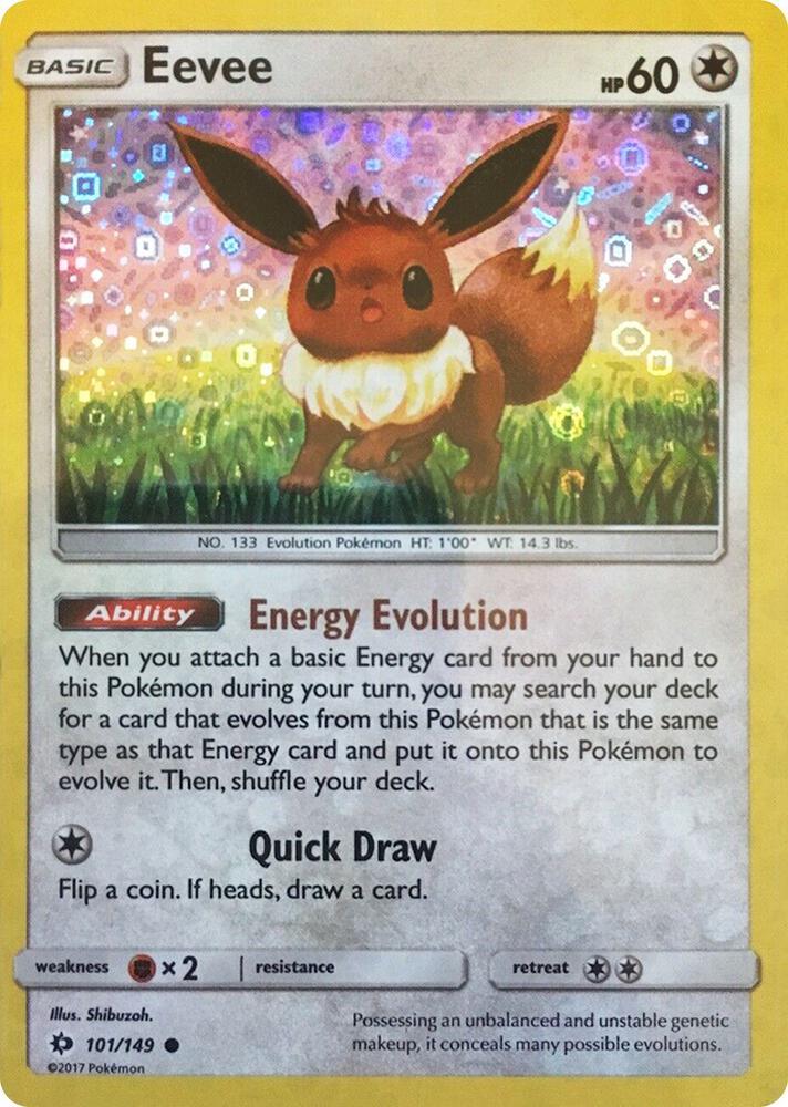 Sun & Moon Eevee [General-Mills] Pokémon card