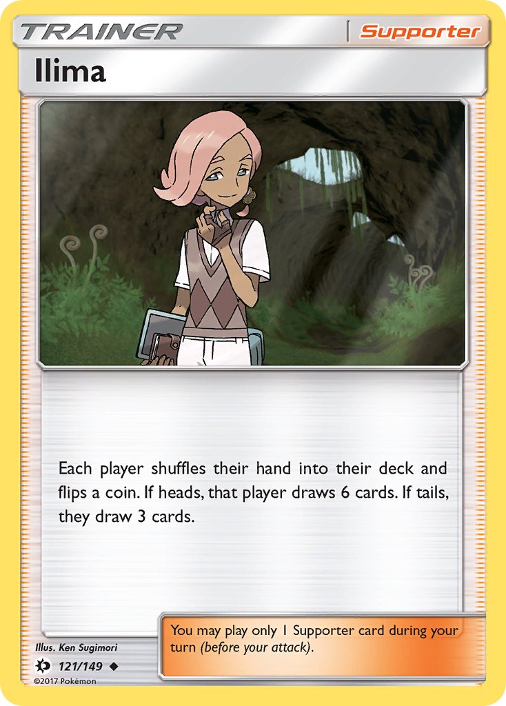 Sun & Moon Ilima Pokémon card