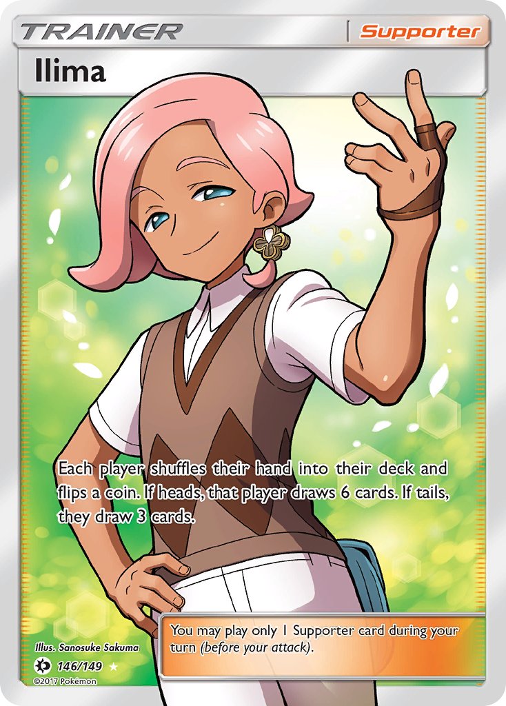 Sun & Moon Ilima Pokémon card