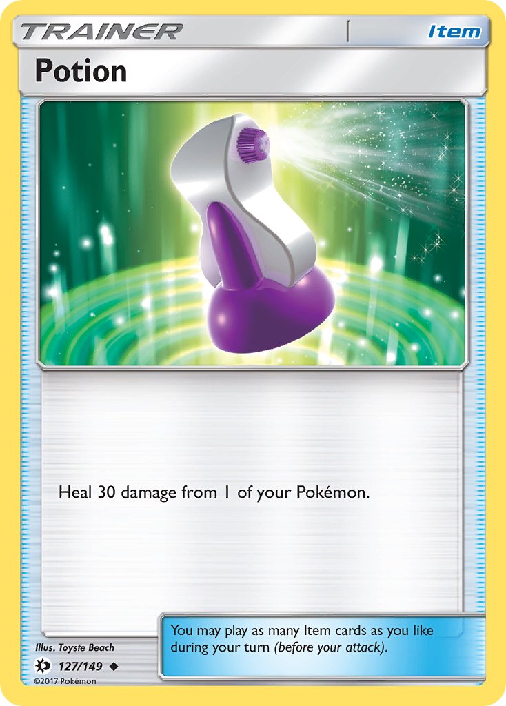 Sun & Moon Potion Pokémon card