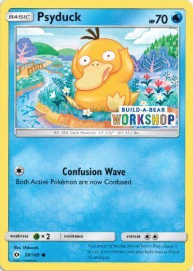 Sun & Moon Psyduck [Build-a-bear] Pokémon card