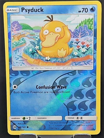 Sun & Moon Psyduck [Reverse Holo] Pokémon card