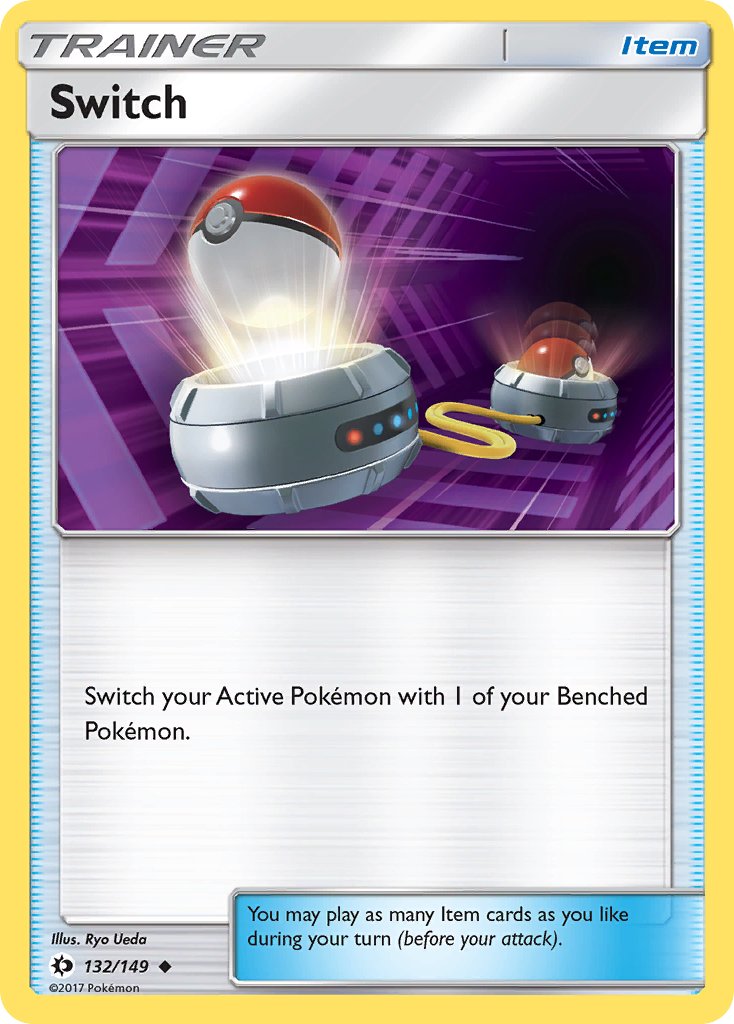 Sun & Moon Switch Pokémon card
