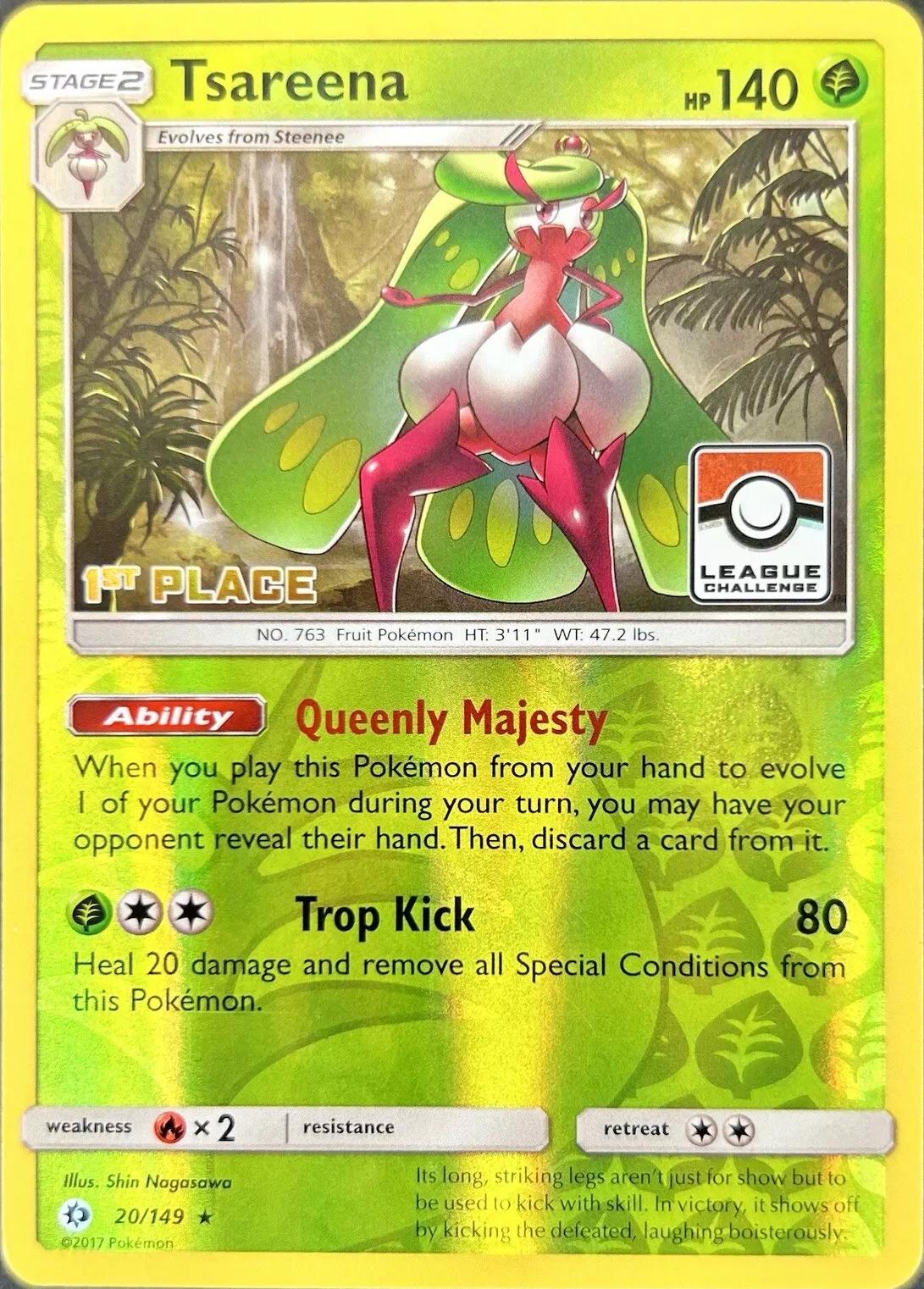 Sun & Moon Tsareena [1st-Place-League] Pokémon card