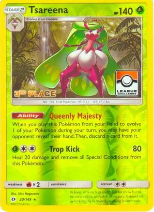 Sun & Moon Tsareena [3rd-Place-League] Pokémon card