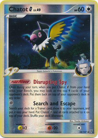 Chatot G [Reverse Holo]