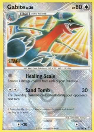 Supreme Victors Gabite [Staff] Pokémon card