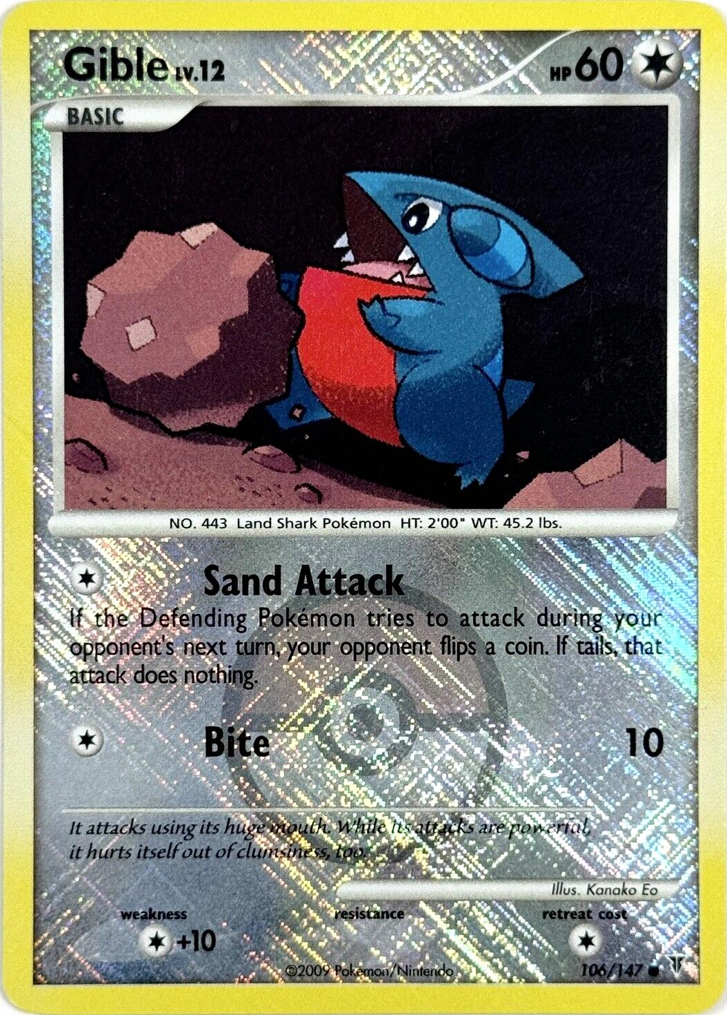 Supreme Victors Gible [Crosshatch-Holo-League] Pokémon card