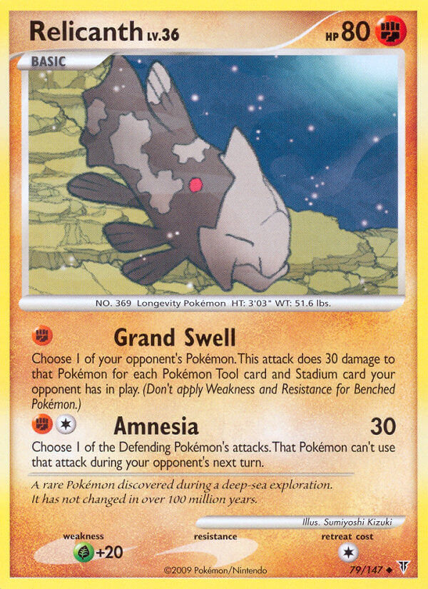 Supreme Victors Relicanth Pokémon card
