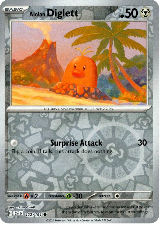 Alolan Diglett [Reverse Holo]