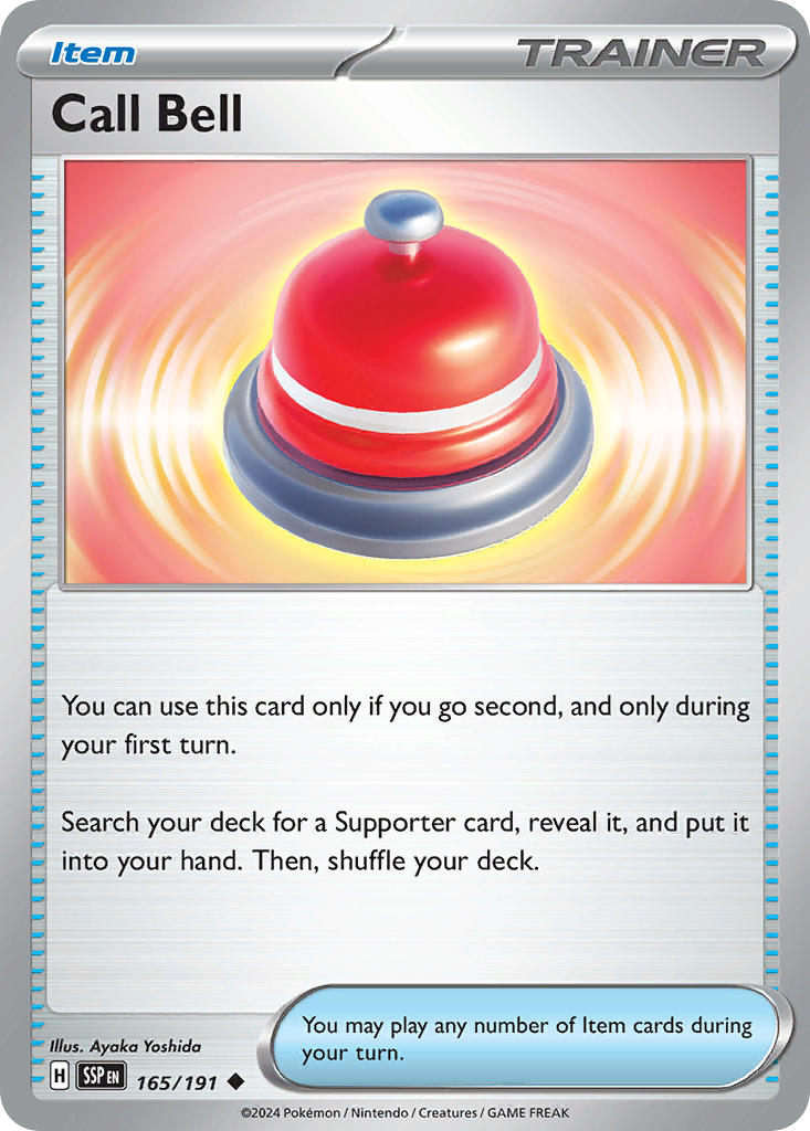 Surging Sparks Call Bell Pokémon card