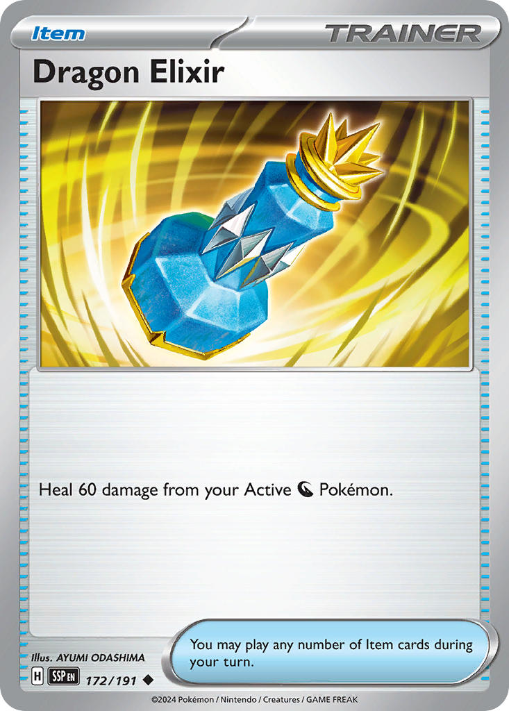 Surging Sparks Dragon Elixir Pokémon card