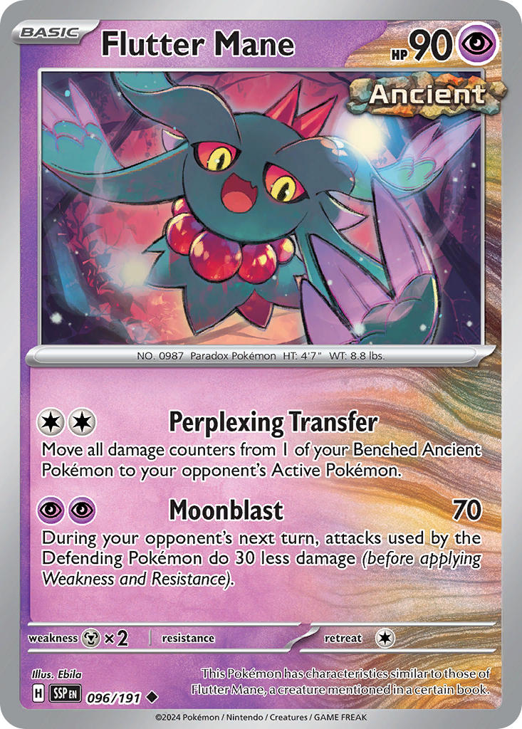 Surging Sparks Flutter Mane Pokémon card