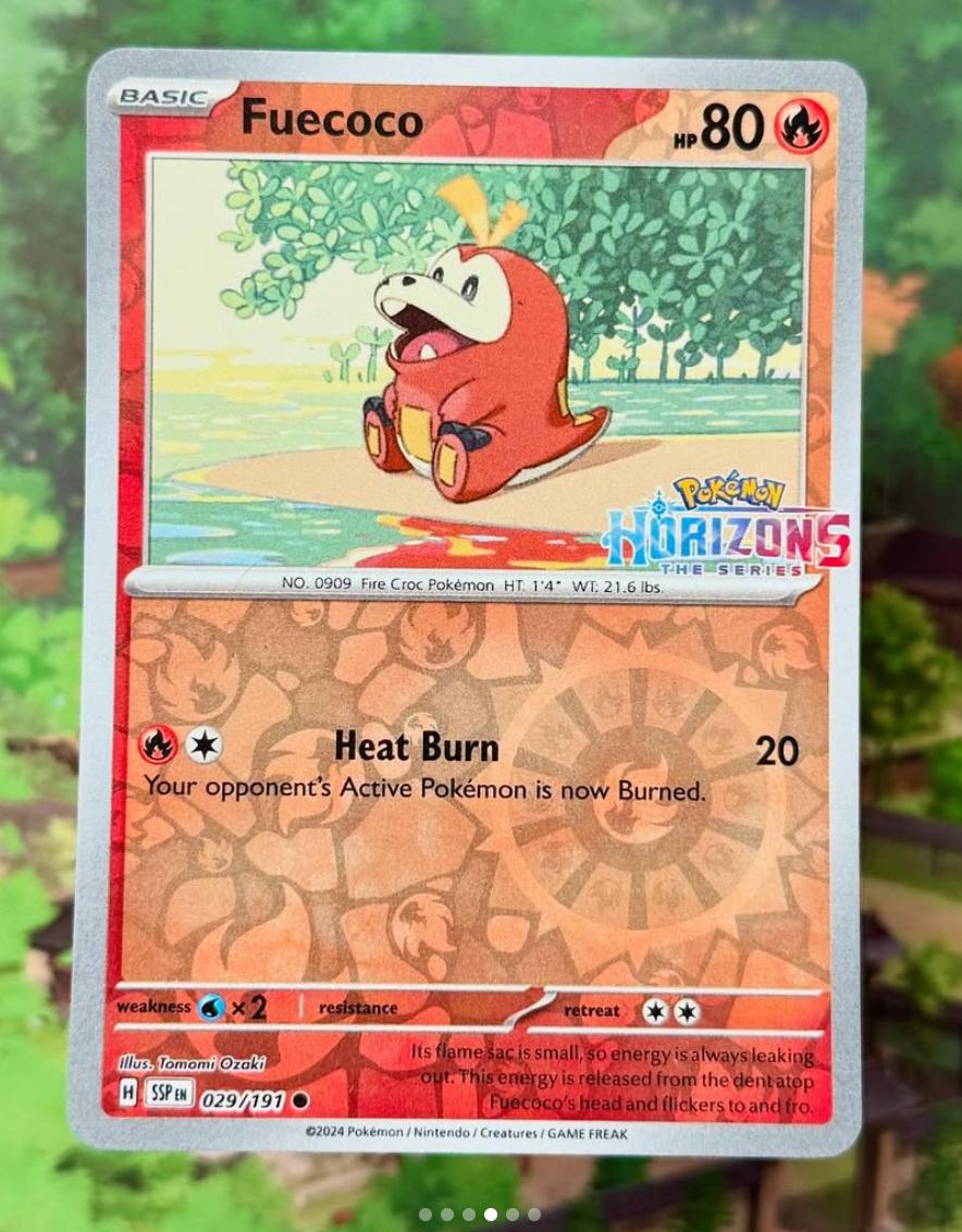 Surging Sparks Fuecoco [Horizons-Reverse-Holo] Pokémon card