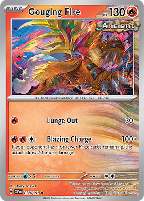 Surging Sparks Gouging Fire [Holo] Pokémon card