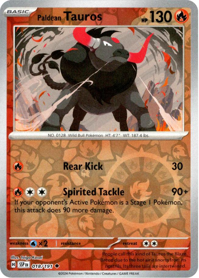 Paldean Tauros [Reverse Holo]