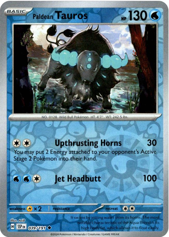 Paldean Tauros [Reverse Holo]