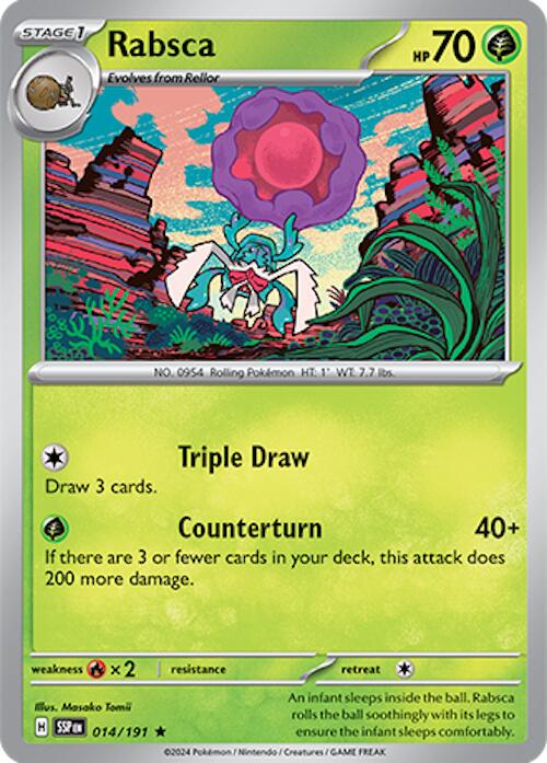 Surging Sparks Rabsca [Holo] Pokémon card