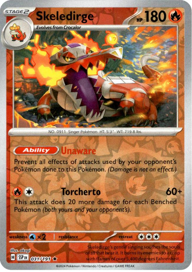 Skeledirge [Reverse Holo]