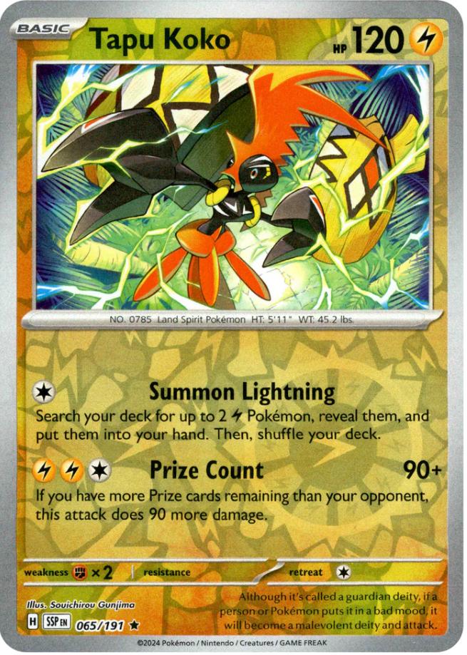 Tapu Koko [Reverse Holo]