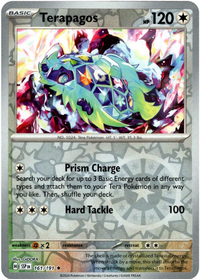Surging Sparks Terapagos [Reverse Holo] Pokémon card
