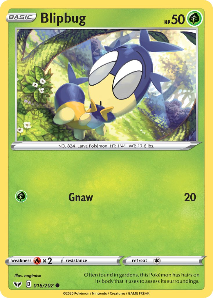 Sword & Shield Blipbug Pokémon card