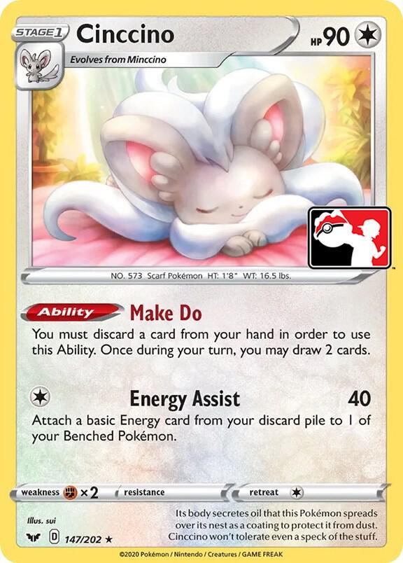 Sword & Shield Cinccino [Prize-Pack] Pokémon card