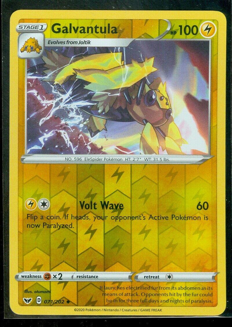 Sword & Shield Galvantula [Reverse Holo] Pokémon card