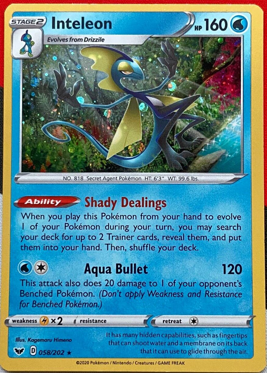 Sword & Shield Inteleon [Cosmos-Holo] Pokémon card