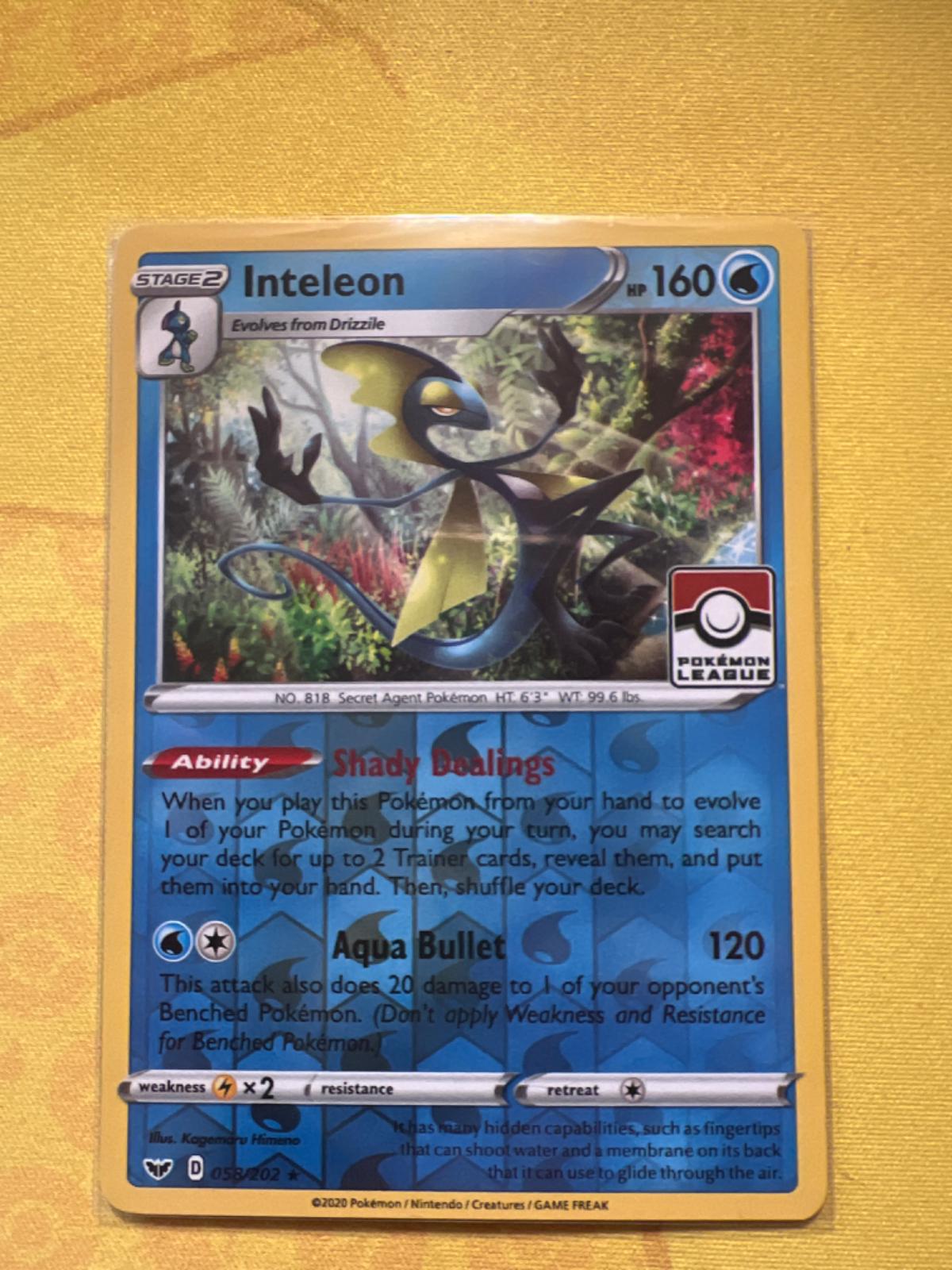 Sword & Shield Inteleon [Pokemon-League] Pokémon card