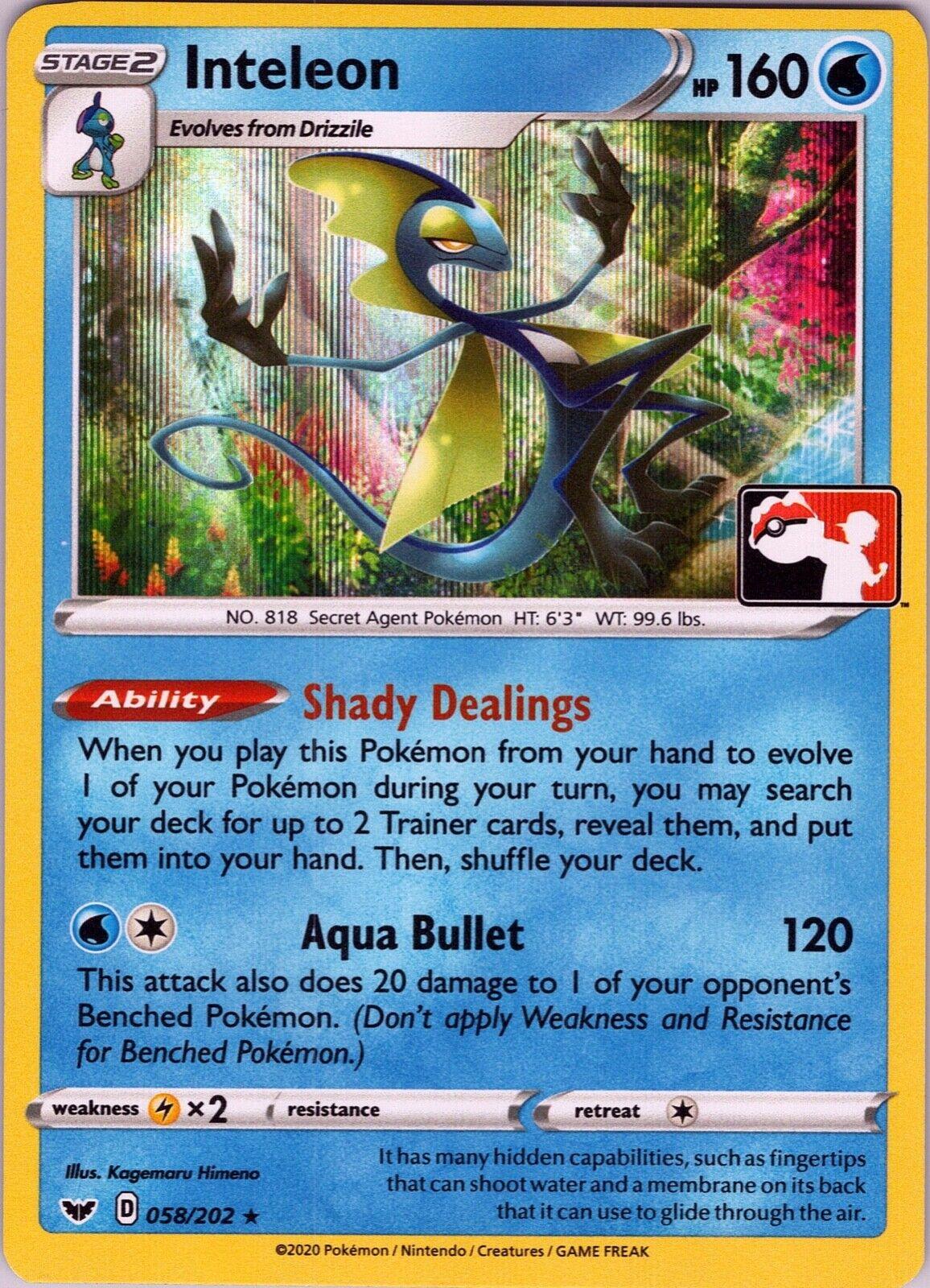 Sword & Shield Inteleon [Prize-Pack] Pokémon card