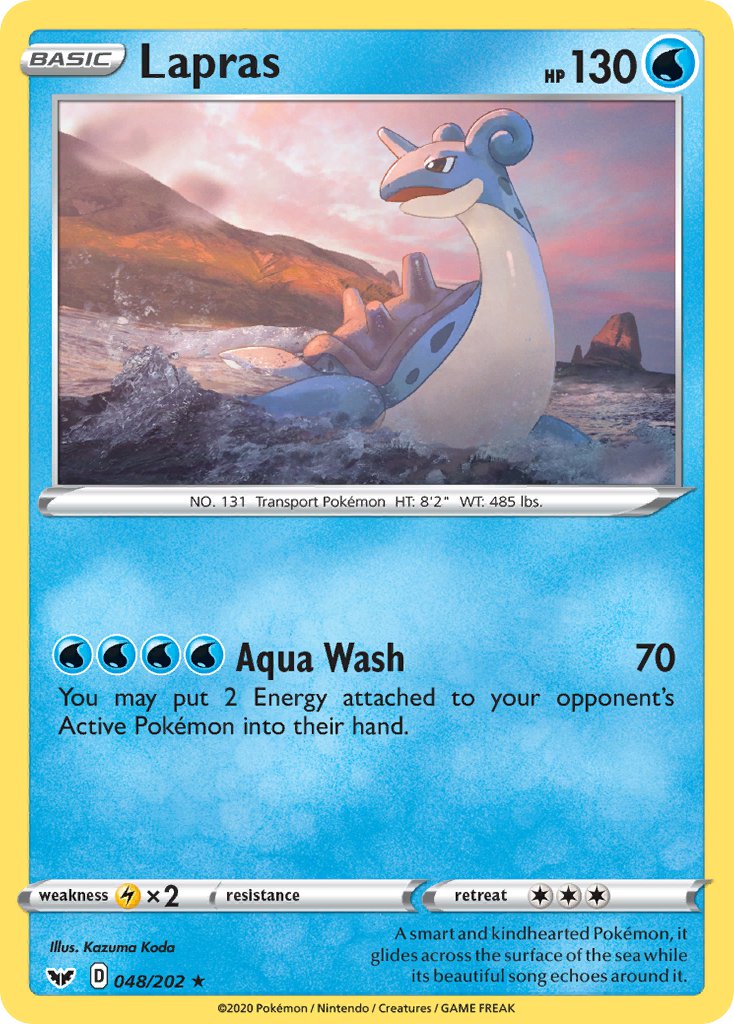 Sword & Shield Lapras Pokémon card