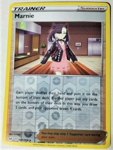 Sword & Shield Marnie [Reverse Holo] Pokémon card