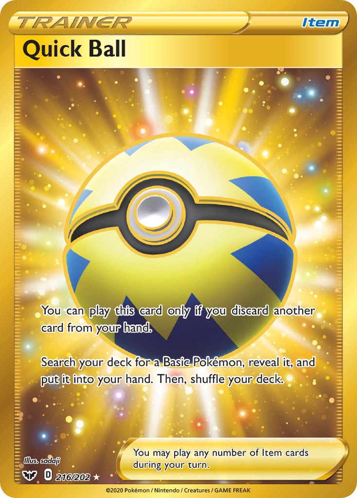 Sword & Shield Quick Ball Pokémon card