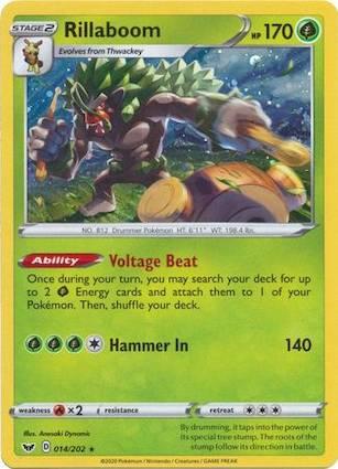 Sword & Shield Rillaboom [Cosmos-Holo] Pokémon card
