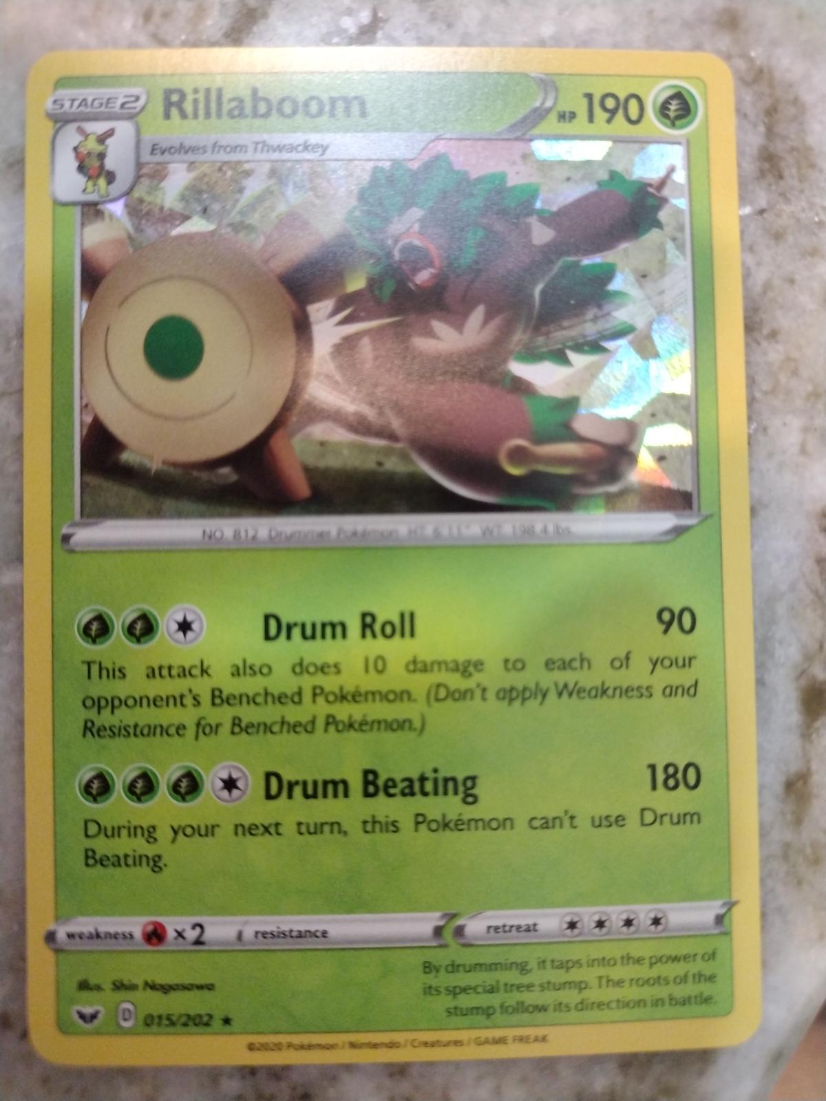 Sword & Shield Rillaboom [Cracked-Ice] Pokémon card