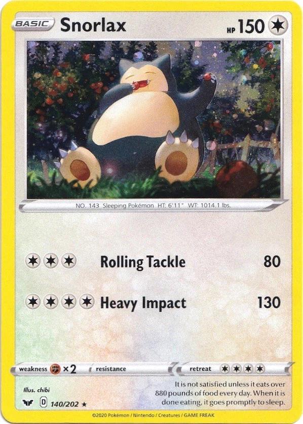 Sword & Shield Snorlax [Cosmos-Holo] Pokémon card