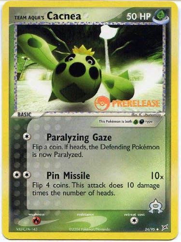 Team Magma & Team Aqua Cacnea [Prerelease] Pokémon card