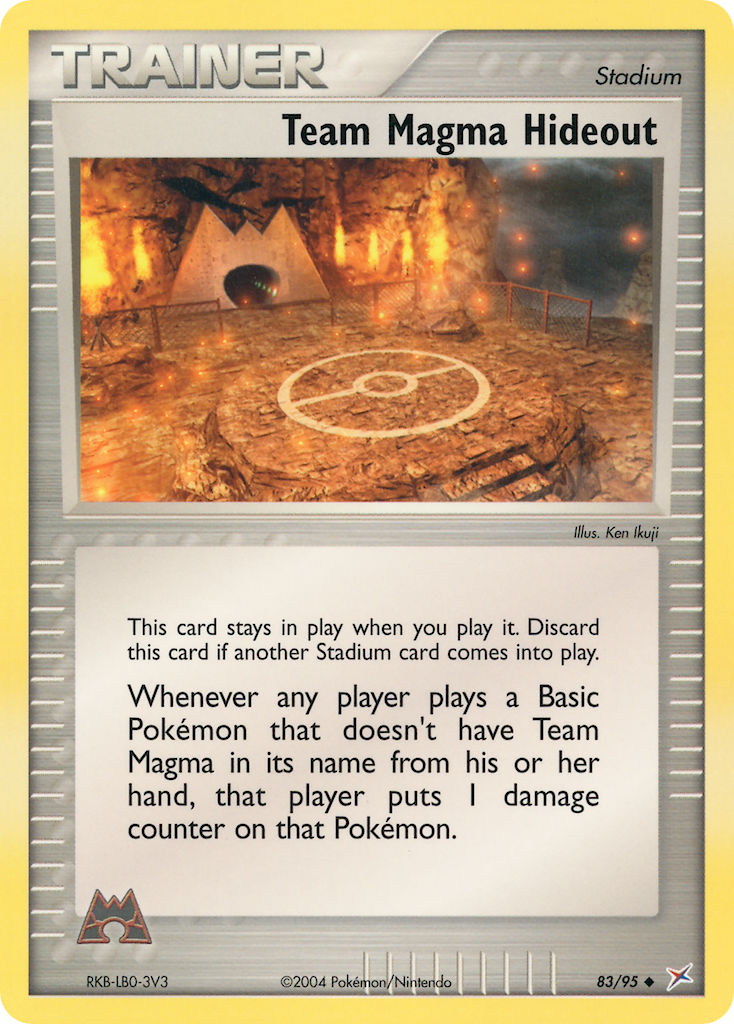 Team Magma & Team Aqua Hideout Pokémon card