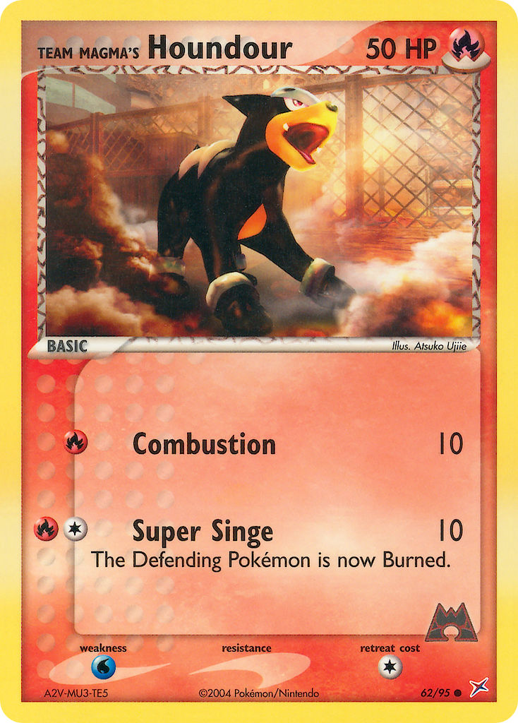 Team Magma & Team Aqua Houndour Pokémon card