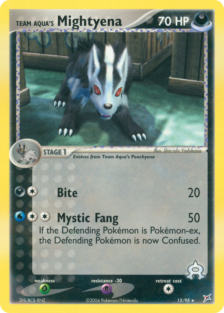 Team Magma & Team Aqua Mightyena Pokémon card