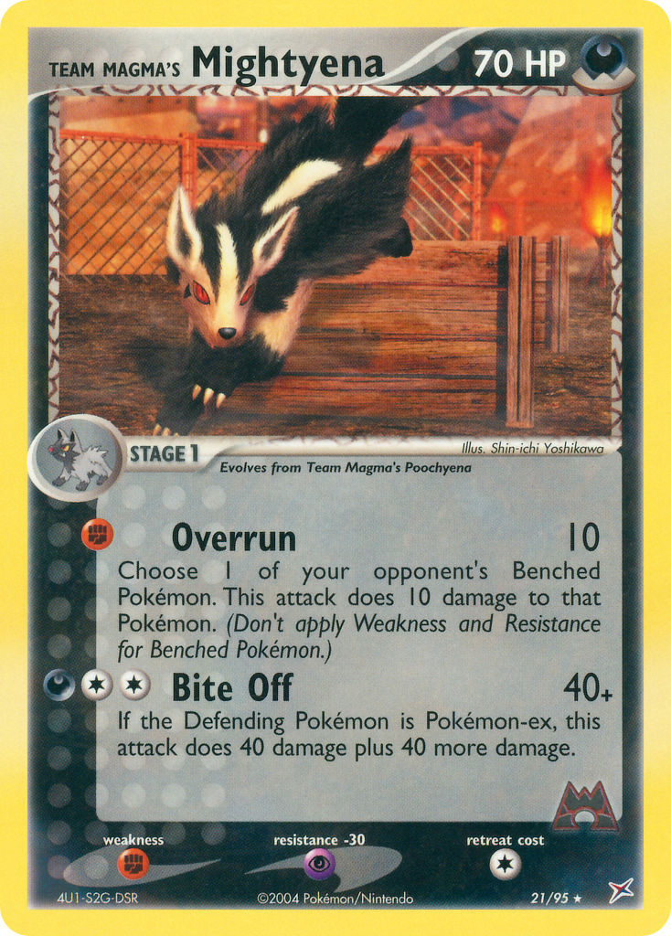 Team Magma & Team Aqua Mightyena Pokémon card