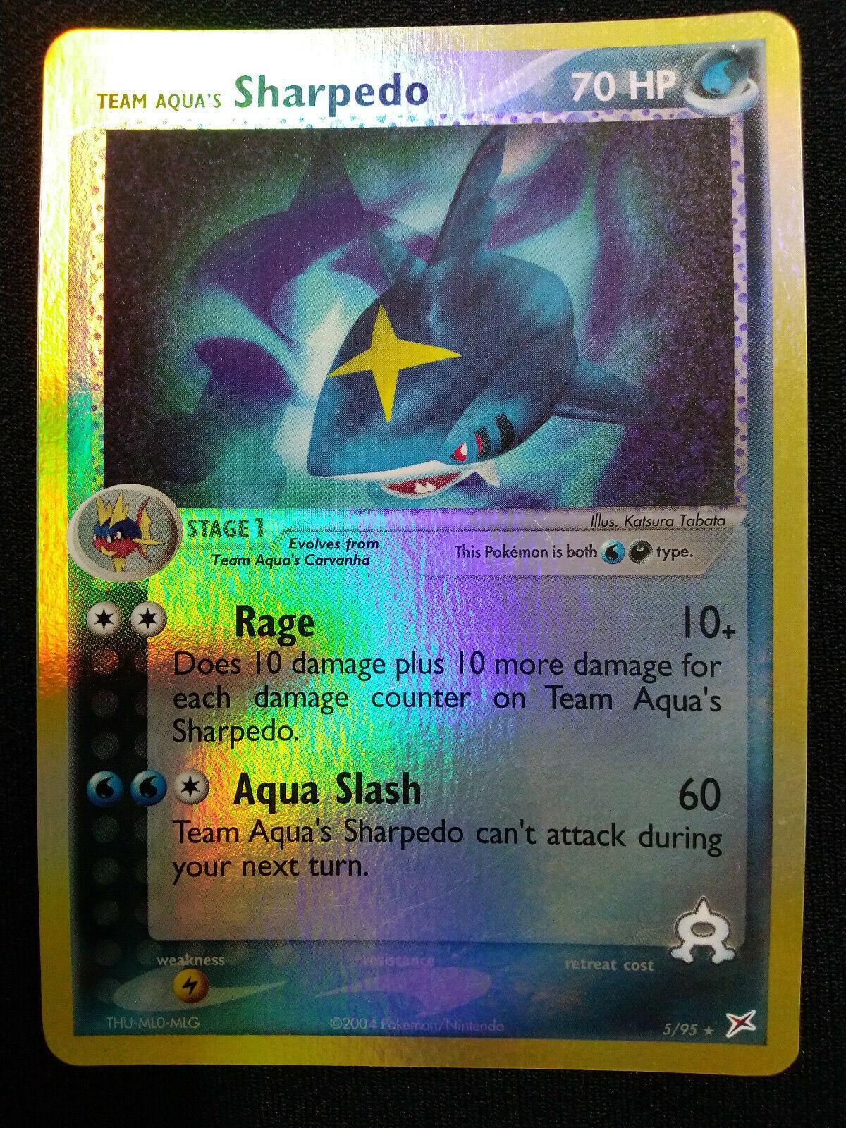 Team Magma & Team Aqua Sharpedo [Reverse Holo] Pokémon card