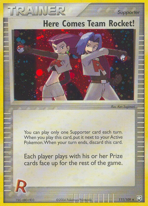Team Rocket Returns Here Comes Team Rocket Pokémon card